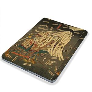 Cute Japanese Antique Samurai case Compatible with iPad Mini Air Pro 7.9 8.3 9.7 10.2 10.9 11 12.9 inch Pattern Cover New 2022 2021 Trifold Stand 3 4 5 6 7 8 9 Generation 71 (11" Pro 1/2/3 gen)