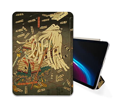 Cute Japanese Antique Samurai case Compatible with iPad Mini Air Pro 7.9 8.3 9.7 10.2 10.9 11 12.9 inch Pattern Cover New 2022 2021 Trifold Stand 3 4 5 6 7 8 9 Generation 71 (11" Pro 1/2/3 gen)