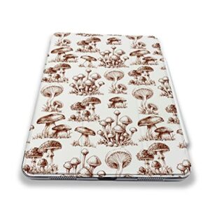 Cute Mushroom Toadstool Pattern Case Compatible with All Generations iPad Air Pro Mini 5 6 11 inch 12.9 10.9 10.2 9.7 7.9 Plastic Fabric Cover Slim Smart Stand SN496 (8.3" Mini 6th gen)