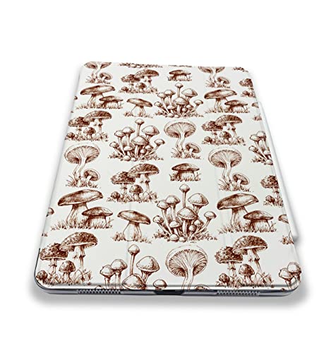 Cute Mushroom Toadstool Pattern Case Compatible with All Generations iPad Air Pro Mini 5 6 11 inch 12.9 10.9 10.2 9.7 7.9 Plastic Fabric Cover Slim Smart Stand SN496 (8.3" Mini 6th gen)