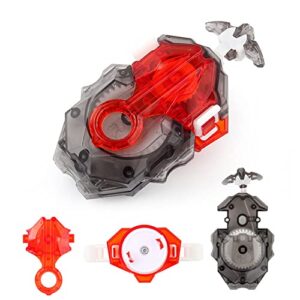 Konikiwa Battling String Bey Launcher, Dynamite Belial Top Burst Launcher Set, DB Launcher Left and Right Spin Launcher Compatible with All Bey Burst Series - Gray