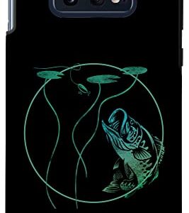 Galaxy S10e Bass Fishing Bass Rising Lilly Pad Largemouth Bass Case