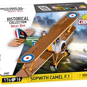 COBI Historical Collection Great War Sopwith F.1 Camel Plane, Multicolor, 175 pieces