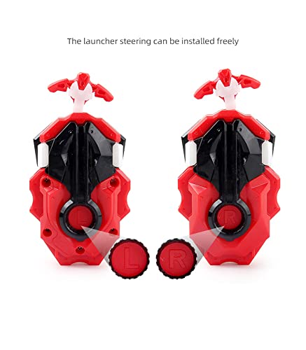 ASVEXKW Bey Battling Top Burst Gyro Toy Set Toy Gift for Children Boys Ages 6 8 10 12+ Combat Battling Game 6 Burst Spinning Tops 2 Two Way Launchers Grip Starter