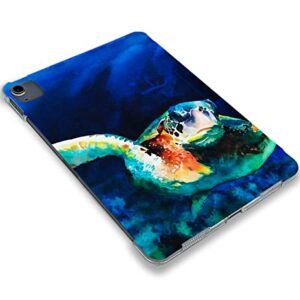 Cute Ocean Turtle Painted case Compatible with iPad Mini Air Pro 7.9 8.3 9.7 10.2 10.9 11 12.9 inch Pattern Cover New 2022 2021 Trifold Stand 3 4 5 6 7 8 9 Generation 91 (12.9 Pro 3/4/5 gen)