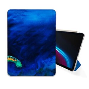 Cute Ocean Turtle Painted case Compatible with iPad Mini Air Pro 7.9 8.3 9.7 10.2 10.9 11 12.9 inch Pattern Cover New 2022 2021 Trifold Stand 3 4 5 6 7 8 9 Generation 91 (12.9 Pro 3/4/5 gen)