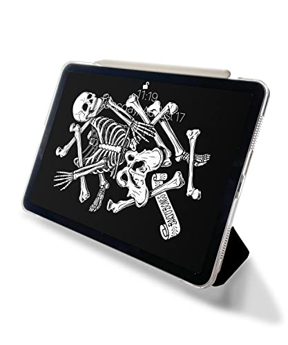 Halloween Skeleton Bones Skull Pattern Case Compatible with All Generations iPad Air Pro Mini 5 6 11 inch 12.9 10.9 10.2 9.7 7.9 Plastic Fabric Cover Slim Smart Stand SN517 (8.3" Mini 6th gen)