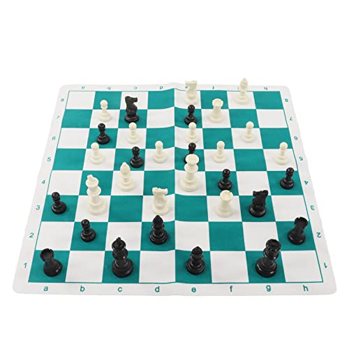 Roll Up Chess Board Set, Light Increase Feelings Travel Chess Set for Travel for Picnic(Wang Gao 75MM)