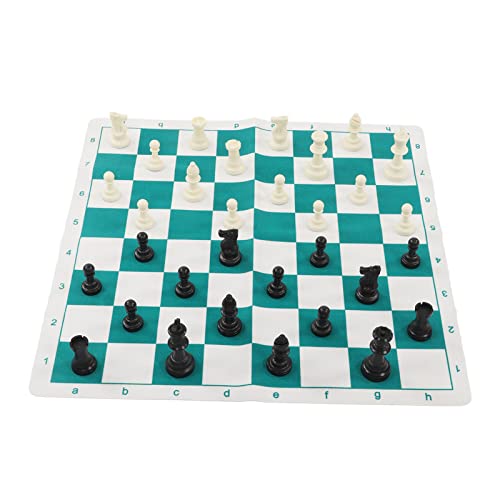 Roll Up Chess Board Set, Light Increase Feelings Travel Chess Set for Travel for Picnic(Wang Gao 75MM)