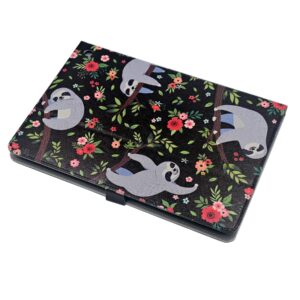 YHB Case for All-New Fire HD 10 & 10 Plus Tablet (11th Generation, 2021 Release), Slim Protective Case Folding Stand Multi-Angle Viewing TPU Back Cover, Cute Sloth