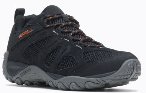 Merrell Men's Yokota 2 Hiking Shoe, Black/Exuberance, 10.5 M US