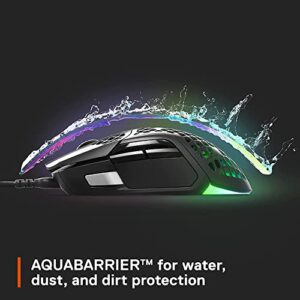 SteelSeries Aerox 5 Gaming Mouse – Ultra Lightweight 66g – 9 Programmable Buttons – IP54 Water Resistant – PC/MAC – FPS, MOBA, Battle Royale, MMO, RPG
