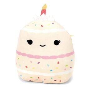 squishmallows oficial kellytoy food plush toys soft plush animal (5 inch, dorina birthday cake slice)