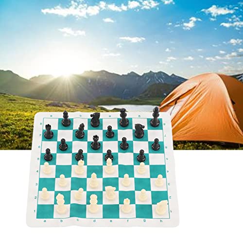 LISND Portable Travel Chess Set Lightweight Folding Roll Up Entertainment Game Compact Portable Picnic Travel Chess Set Wang Gao 65MM