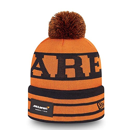 F1 Unisex Adult McLaren Daniel Ricciardo Bobble Cuff Hat 2022 One Size Orange