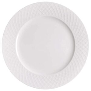 mikasa trellis white dinner plate