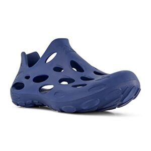ZeroXposur Mens Aqua Moc - Navy Water Shoes for Men Using Algae-Based EVA - Garden Shoes (Solid Navy, Mens 9/Womens 11)
