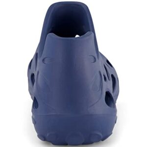 ZeroXposur Mens Aqua Moc - Navy Water Shoes for Men Using Algae-Based EVA - Garden Shoes (Solid Navy, Mens 9/Womens 11)