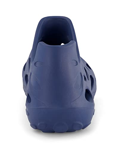 ZeroXposur Mens Aqua Moc - Navy Water Shoes for Men Using Algae-Based EVA - Garden Shoes (Solid Navy, Mens 9/Womens 11)