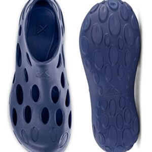 ZeroXposur Mens Aqua Moc - Navy Water Shoes for Men Using Algae-Based EVA - Garden Shoes (Solid Navy, Mens 9/Womens 11)