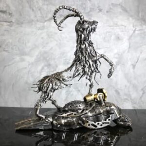 Metal Art Phuket Deer Scrap Metal Sculpture