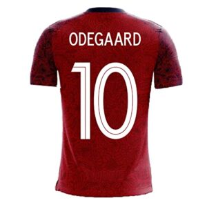 norway 2022-2023 home concept football kit (airo) (martin odegaard 10)