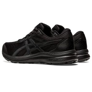 ASICS Women's Gel-Contend 8 Running Shoes, 9, Black/Carrier Grey