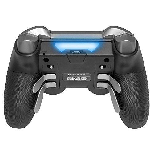 Modded PS4 controller,Wireless Scuf PS4 Elite Gaming Controller with Back Paddles for Remapping Buttons