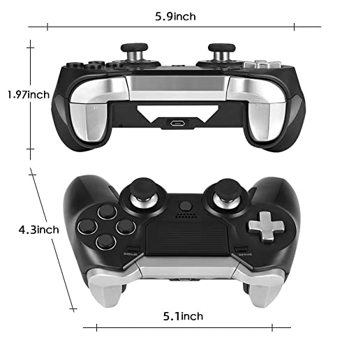 Modded PS4 controller,Wireless Scuf PS4 Elite Gaming Controller with Back Paddles for Remapping Buttons