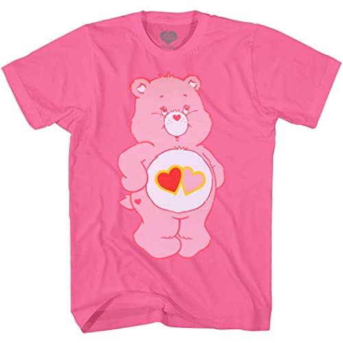 Care Bear Love A Lot Bear T-Shirt (Small) Hot Pink