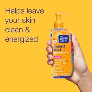 Clean & Clear Morning Burst Oil-Free Facial Cleanser, Brightening Vitamin C & Ginseng, Daily Face Wash, Hypoallergenic, Special Care with Pride Packaging, Value Two Pack, 8 Fl. Oz