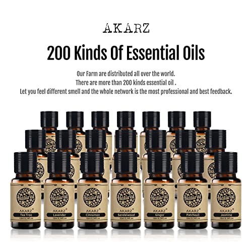 Oregano Essential Oil AKARZ Natural Organic Pure Premium Therapeutic Oregano Oils for Skin Body Hair Care, Diffuser, Candle,Soap,Making, DIY,Massage Aroma 0.34 Fl Oz (10ml)