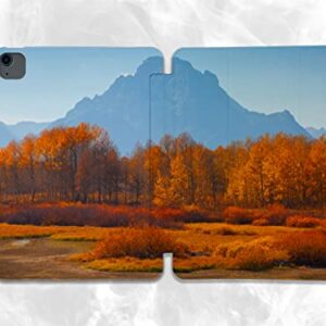 Mountain Autumn Leaves Nature case Compatible with iPad Mini Air Pro 7.9 8.3 9.7 10.2 10.9 11 12.9 inch Pattern Cover New 2022 2021 Trifold Stand 3 4 5 6 7 8 9 Generation 187 (10.9" Air 4)