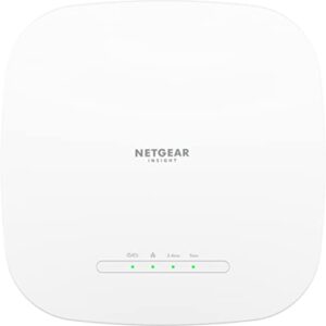 netgear cloud managed wireless access point (wax615) - wifi 6 dual-band ax3000 speed | up to 256 client devices | 802.11ax | insight remote management | poe+ powered or ac adapter (not included)