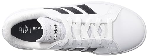 adidas Women's Grand Court Base 2.0 Tennis Shoes, Cloud White-core Black, 8