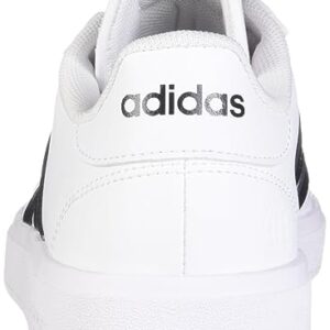 adidas Women's Grand Court Base 2.0 Tennis Shoes, Cloud White-core Black, 8