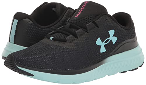 Under Armour Women's Charged Impulse 3 Running Shoe, Black/Black/Still Water, 8