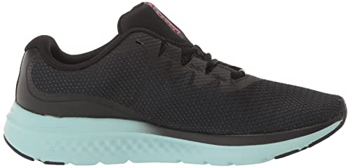 Under Armour Women's Charged Impulse 3 Running Shoe, Black/Black/Still Water, 8