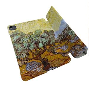 Van Gogh Olive Trees Case Compatible with All Generations iPad Air Pro Mini 5 6 11 inch 12.9 10.9 10.2 9.7 7.9 Plastic Fabric Cover Slim Smart Stand SN642 (8.3" Mini 6th gen)