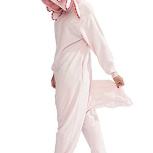 XIGUAGUO Adult Onesie Axolotl Cosplay Costume Animal Plush Homewear Sleepwear Jumpsuit for Men Women Girls Boys Teens