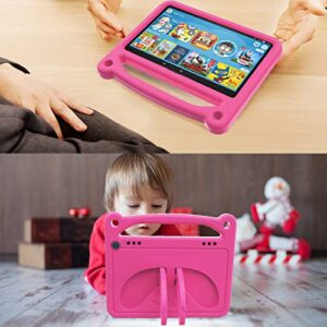 Fire HD 8 Tablet case,Fire HD 8 Case for Kids- Lightweight Shockproof Kid-Proof Cover with Stand for All-New Amazon Kindle Fire HD 8 Kids Tablet & Kids Pro Tablet,Rose