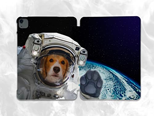 Cute Dog Austronaut Animal Art case Compatible with iPad Mini Air Pro 7.9 8.3 9.7 10.2 10.9 11 12.9 inch Pattern Cover New 2022 2021 Trifold Stand 3 4 5 6 7 8 9 Generation 217 (10.2" iPad 7/8/9 gen)