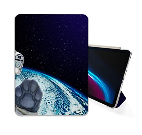 Cute Dog Austronaut Animal Art case Compatible with iPad Mini Air Pro 7.9 8.3 9.7 10.2 10.9 11 12.9 inch Pattern Cover New 2022 2021 Trifold Stand 3 4 5 6 7 8 9 Generation 217 (10.2" iPad 7/8/9 gen)