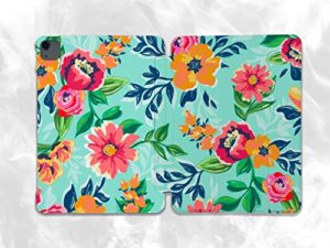 abstract flowers painted case compatible with ipad mini air pro 7.9 8.3 9.7 10.2 10.9 11 12.9 inch pattern cover new 2022 2021 trifold stand 3 4 5 6 7 8 9 generation 220 (11" ipad pro 1/2/3 gen)