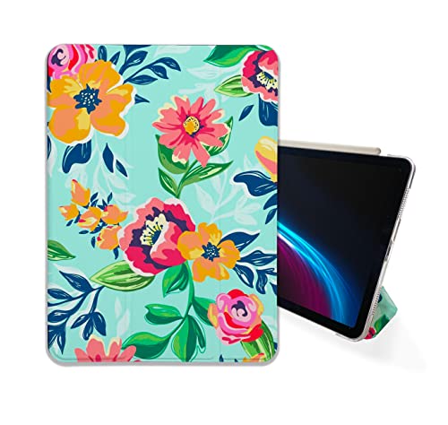 Abstract Flowers Painted case Compatible with iPad Mini Air Pro 7.9 8.3 9.7 10.2 10.9 11 12.9 inch Pattern Cover New 2022 2021 Trifold Stand 3 4 5 6 7 8 9 Generation 220 (11" iPad Pro 1/2/3 gen)
