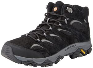merrell men's modern hiking boot, black grey, 10.5