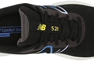New Balance Women's 520 V8 Running Shoe, Black/Purple, 8