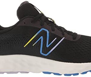 New Balance Women's 520 V8 Running Shoe, Black/Purple, 8