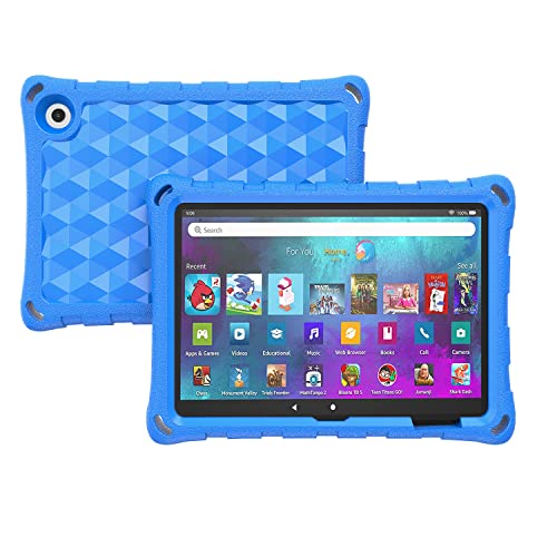 All-New Fire 7 Tablet Case, 7” 12th Generation (2022 Release),Fire 7 Tablet Case for Kids,ANTIKE Light Weight Anti-Slip Shock-Absorption Tablets Cover for Amazon Kindle fire 7 Tablet,Blue