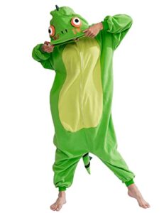 ofodoing adult lizard onesie animal one-piece pajamas cosplay homewear sleepwear jumpsuit costume for women men
